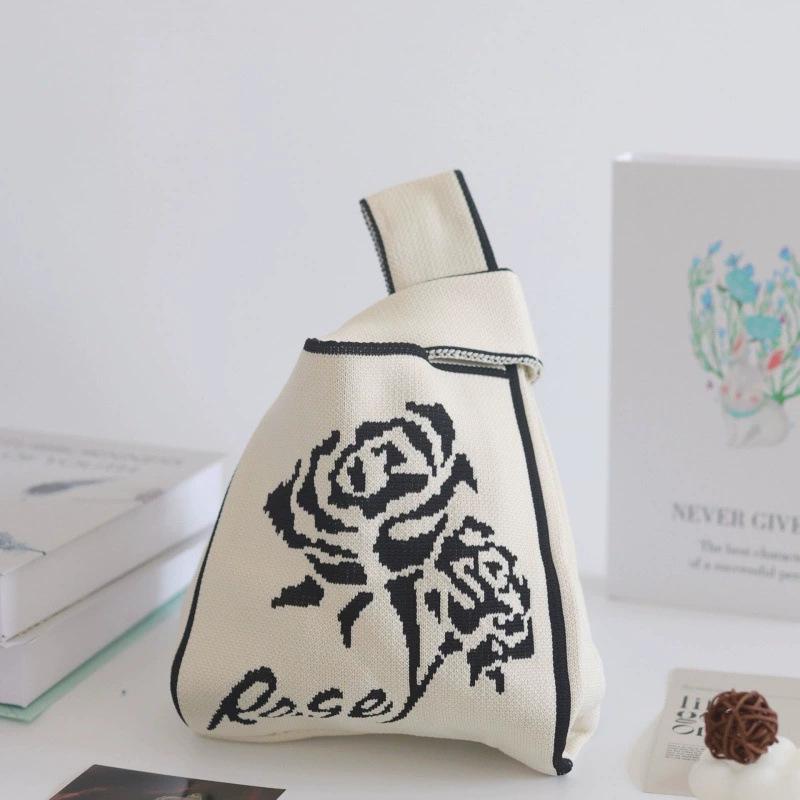 High quality thickened birthday banquet baby gift bag knitted bag gift woven bag handbag tote bag women's bag