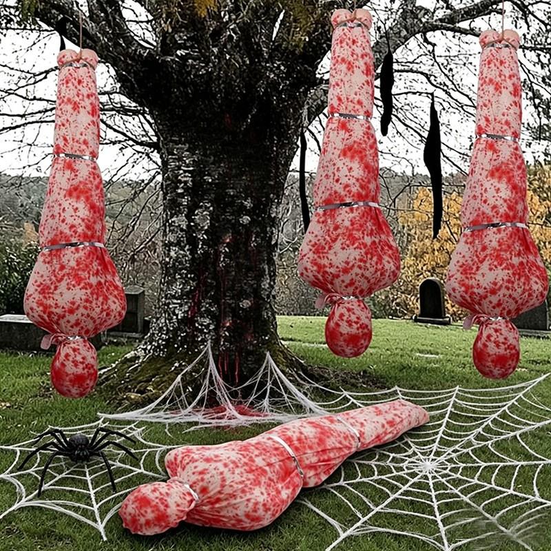 Halloweenová krvavá látka Falešné tělo Hororová rekvizita Dekorace strašidelného domu Úniková místnost