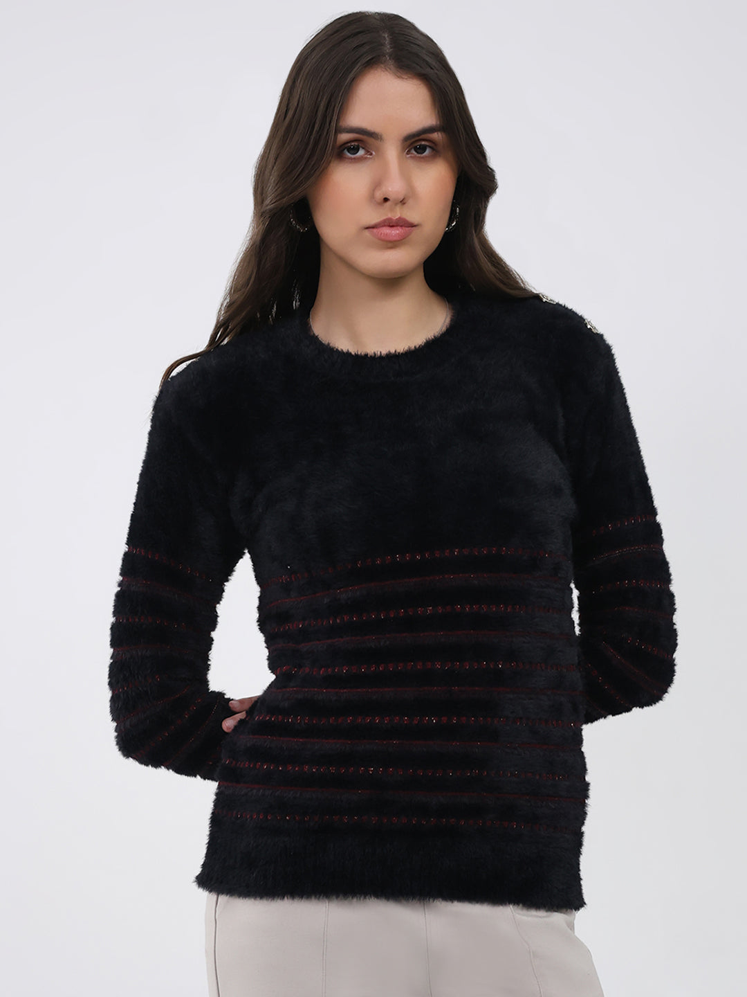 Женский топ Monte Carlo Regular Fit с собственным дизайном M чёрный