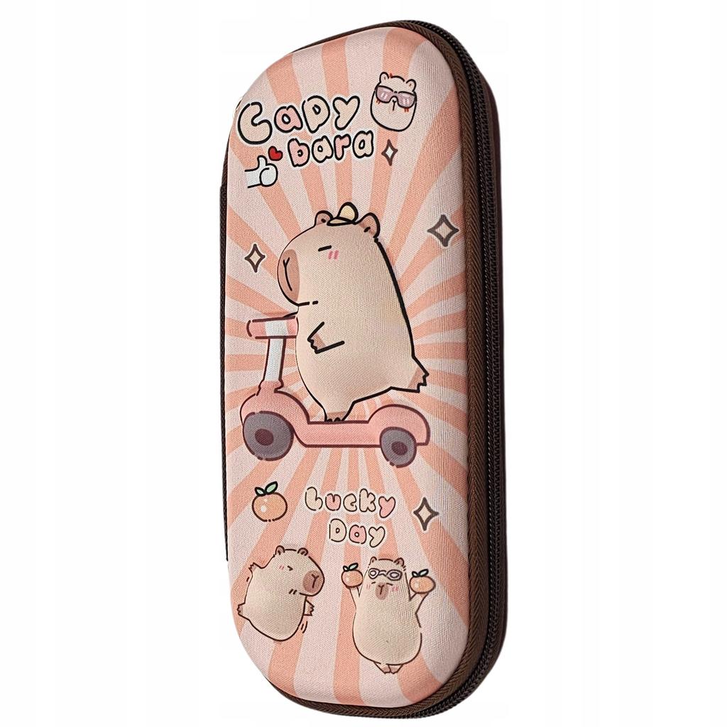 School Pencil Case Capybara Scooter For School Organizer For Supplies Crayons