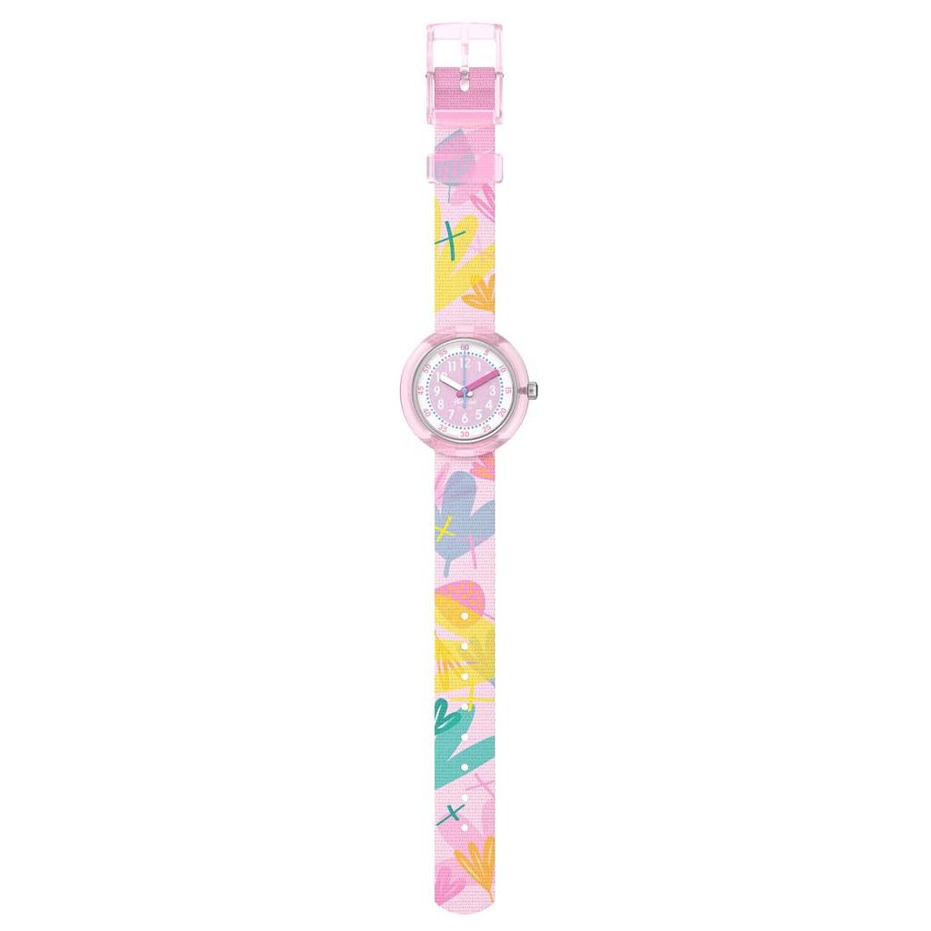 Swatch Flik Flak PASTEL PARADISE FPNP170 Pink Watch Girls'