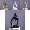 Resin Thinker Sculpture Statue Figurine Modern Abstract Home Decor Gift