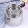 4 Cups Coffee Maker Pot Stainless Steel Mocha Espresso Latte Stovetop Filter Coffee Maker Coffee Pot for Kitchen