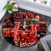 Liverpool Players Pattern Round rug,Carpet Rug for Living Room Bedroom Playroom ,Non-slip Floor Mat,Holiday Gifts and Birthday Gifts.