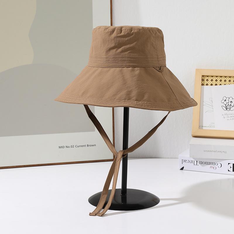 

Шляпа женская однотонная универсальная панама летняя для прогулок с большими полями от солнца простая солнцезащитная шляпа тонкая One Size