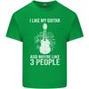 I Like My Guitar and 3 People Rock N Roll Unisexs Light Cotton TShirt