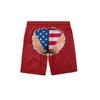 Men's Funny Print Elastic Waist Swim Trunks Beach Shorts for Pool and Beach