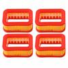 Pack of Four Air Filters for Chainsaws Compatible with Models 5200 and 5800