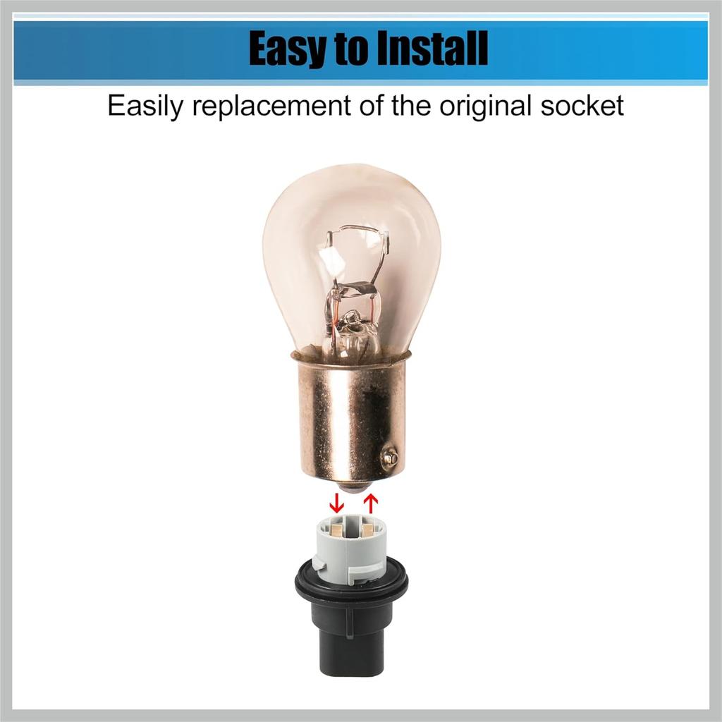 68083021AA Park and Turn Signal Socket Light Bulb Lamp Base for Dodge for Ram 1500 2009 2010 for Ram 1500 2500 3500 2011 2012 Replacement Car Parts