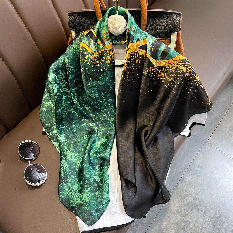 New scarf women's universal 90 large scarf sun protective thin shawl stylish fashion decorative scarf