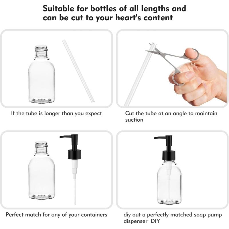 Reusable Soap Pump Heads Easy Installation Soap Dispenser Pump Plastic Texture Suitable for Various Neck Size Bottles