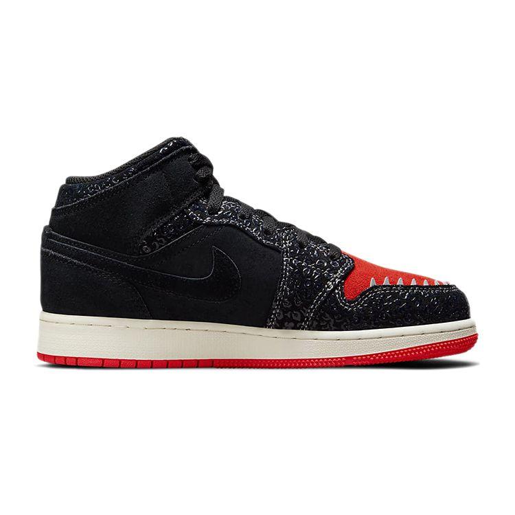 Air Jordan 1 Mid SE GS Siempre Familia Black Red DN5121-001