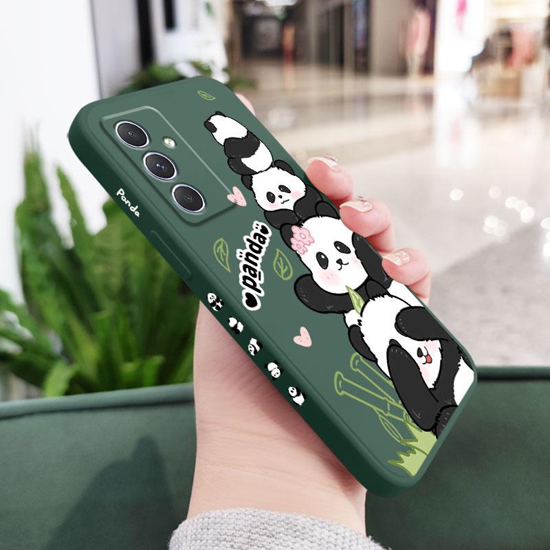 Panda House Phone Case For Samsung Galaxy A17 A56 A36 A26 A16 A06 A54 A34 A24 A14 A55 A35 A25 A15 A05 A05S A04S A04E 4G 5G Cover