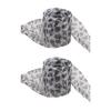 Leopards Print Sheer Ribbon Shoe Laces 140cm Long Flat Shoelaces Polyester Shoe Laces for Adults Kids Trainers Sneakers