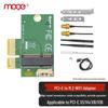 MOGE Cartão Adaptador M.2 para PCIe WiFi