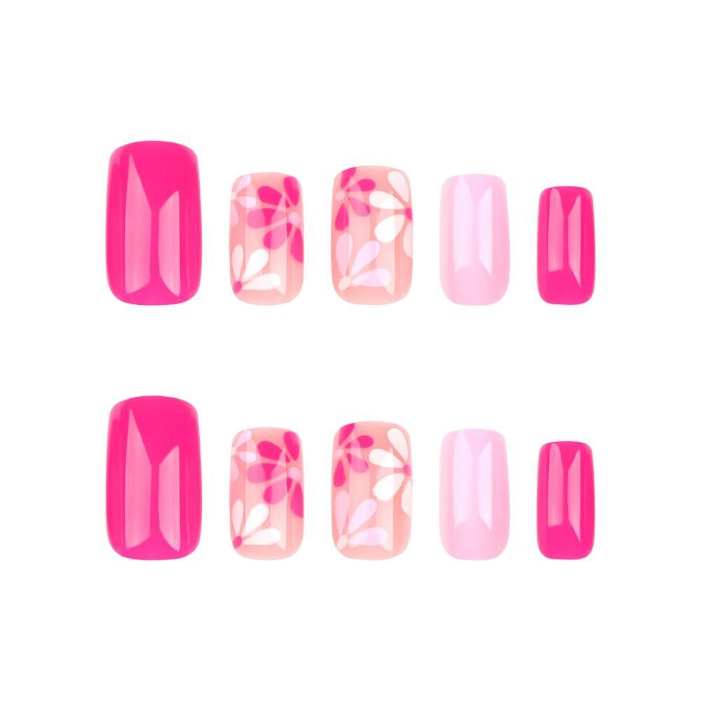 24pcs French False Nails Long Almond and Ballerina Nail Tips Manicure Fake Nials  Women