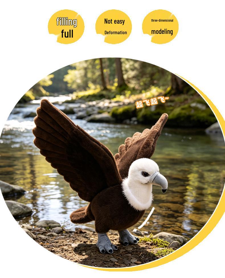 Stofftier Weißkopfseeadler - Kinderspielzeug und Heimdeko-Ornament