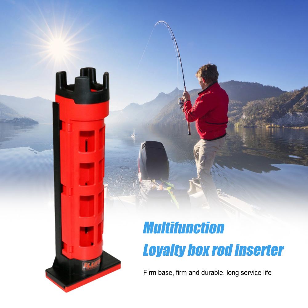 Fishing Box Pole Bracket Detachable Fishing Box Rod Display Bracket Adjustable Portable Durable Snap Design for Angler Supplies
