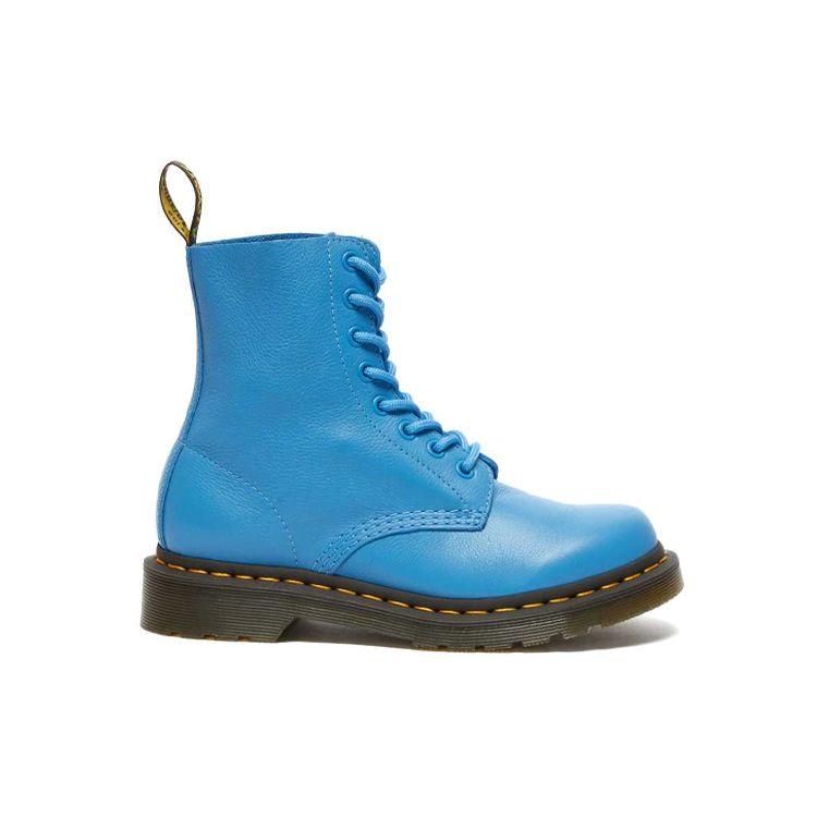 Dr. Martens 1460 Leather Round Toe Lace-Up Short Boots Women Boots Medium-Blue 26902416