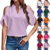 Ladies V-Neck Stylish Off-Shoulder Sleeve Top
