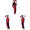 Set Costume Clown Horror di Halloween in Tessuto Poliestere per Cosplay e Feste a Tema