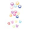 Pack of 100 Waterproof Loose Spacer Bead Acrylic Heart/Flower/Butterfly Shaped Beads Creative Jewelry Accessories