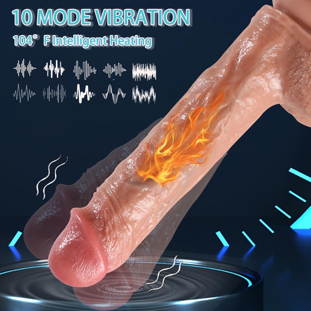 9,1'' Stoßdildo Vibrator Sexspielzeug Realistischer weiblicher Dildo für G-Punkt Analstimulation mit 10 Stoß- und Rotations-Vibrationsmodi, Erwachsenenspielzeug für Frauen