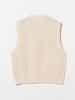 Beams Men's Mesh Knit Vest, Natural, Size L, 11050252803