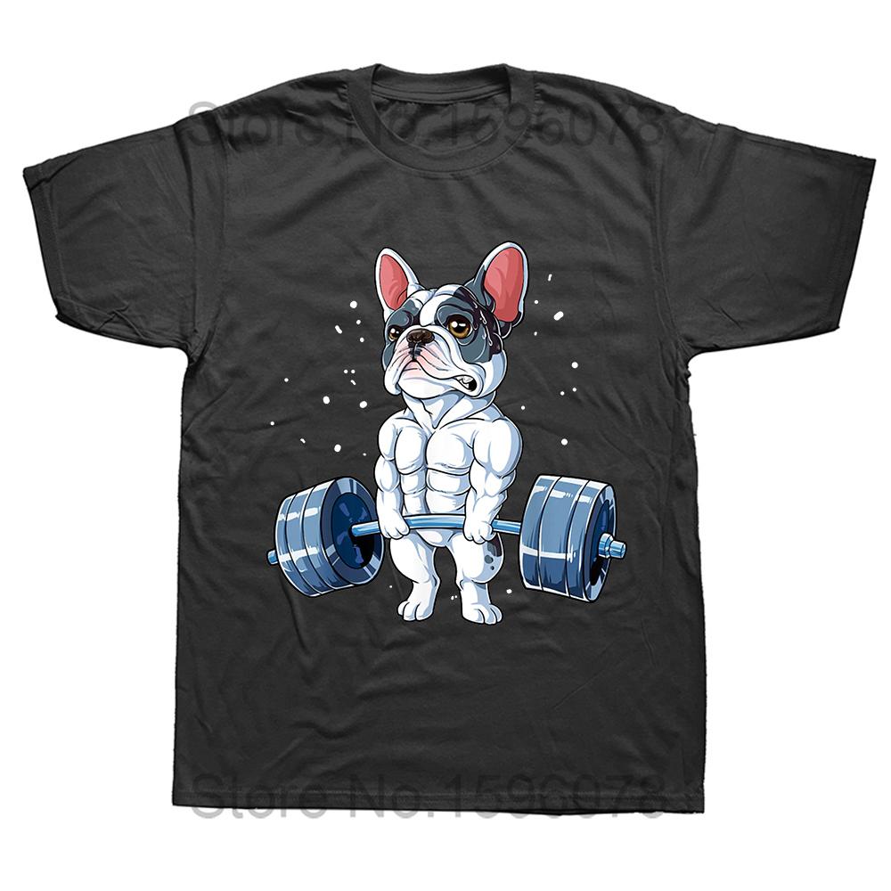 The Dogfather French Bulldog Dad Frenchie Papa T Shirts Graphic Cotton Streetwear Short Sleeve Birthday Gifts Summer T-shirt