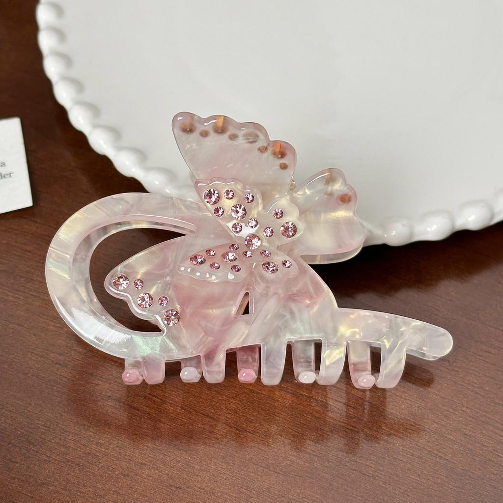 Hair Butterfly Highquality Clip With Rhinestone Details For Sophisticated Styling