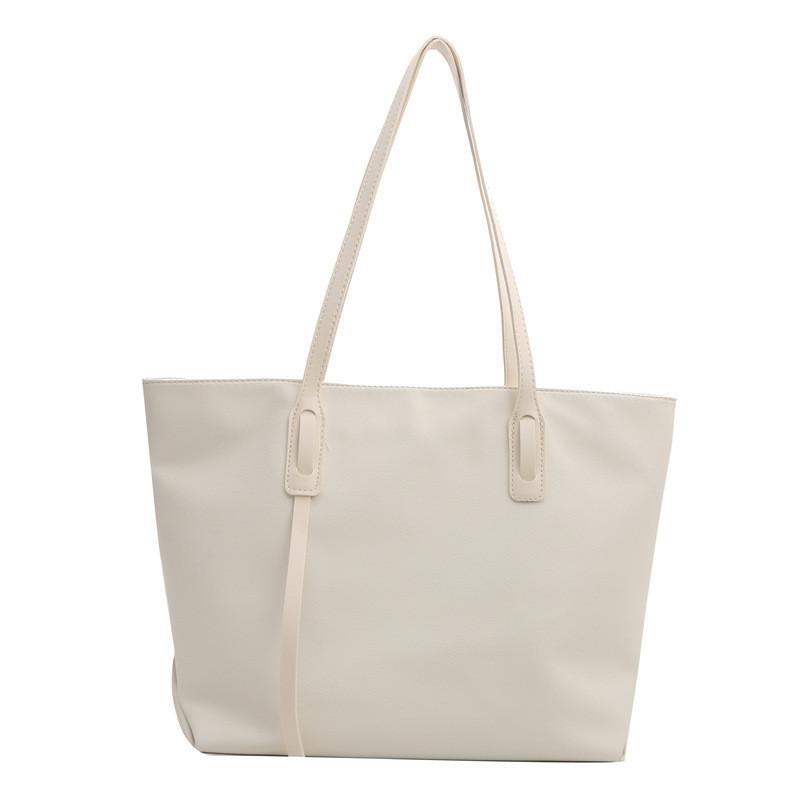 2024 New Retro Fashion Underarm Large Capacity Bag Women's Trendy Commuting Tote Bag Color Block Stitching Shoulder Bag
