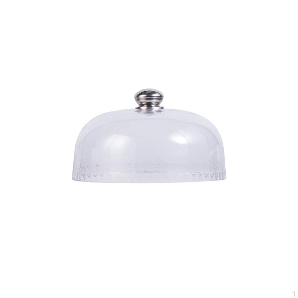Cake Dome Plastic Cover with Knob Safe for Buffet, Bakery, Bakers, Caterers