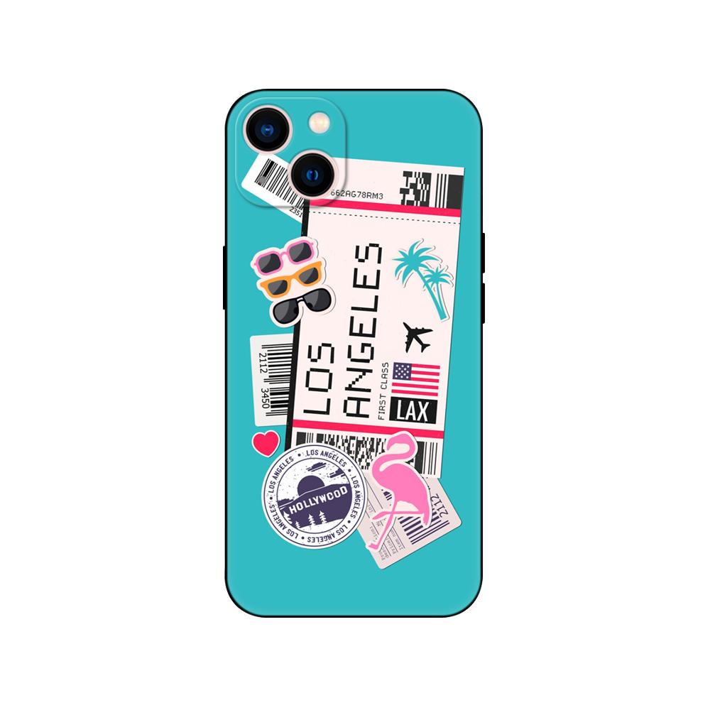 Black Tpu Case For Samsung Galaxy F23 M12 M22 M23 M32 4G M52 5G M30S M21 Boarding Pass Traveltickets