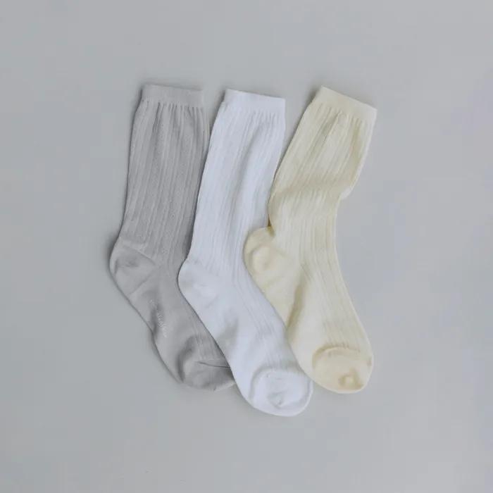 PUNCHING EYELET SOCKS_3COLORS SET