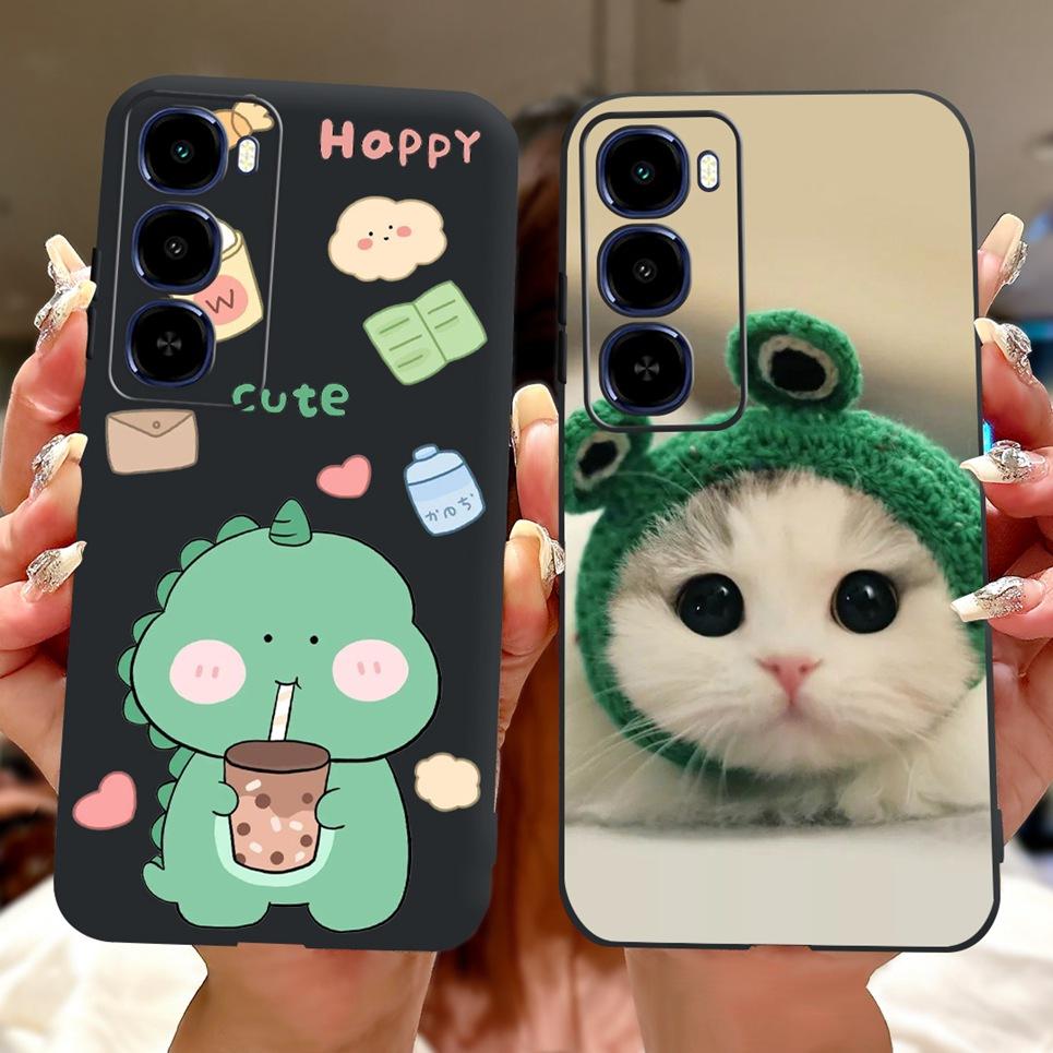 Cool Dragon Lion Tiger Cartoon 2D Printed Pattern Casing For Itel City 100 City100 Case Soft Silicone Black Back Cover Landscape