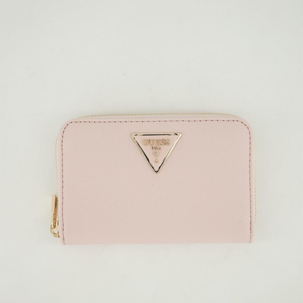 Guess LAUREL MEDIUM ZIP AROUND - Monedero - Dusty Rose/rosa Claro