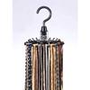 Sawafuji E-SENSE Tie Hanger with Stopper 20, Black, Holds 20 Ties, Made In Japan, Space-Saving, Rotating, Non-Slip, with Stopper, Compact Storage for