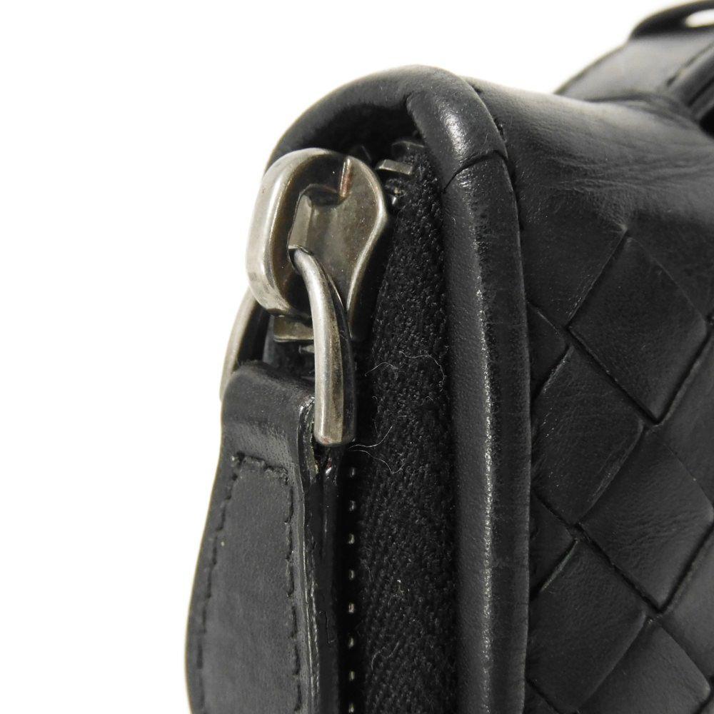 Used 11897 Organizer VN Document Case 169730 V4651 1000 7940 Black Travel Case Intrecciato Nero Men's from Japan