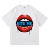 Rapp Bite Me TShirt Retro Fashion Men women Clothing Retro Harajuku High Quality Clothes Vintage Cotton TShirts Tops