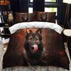 German Shepherd Duvet Cover King Queen 3D Lovely Dog Pattern Bedding Set for Kids Boys Girls Cute Pet Puppy Soft Comforter Cover