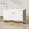Credenza con 3 Cassetti e Ripiani Regolabili per Soggiorno - Bianca