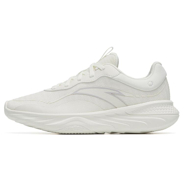 New Anta Cushioning Lightweight Low Top Running Shoes Women's White Gray 122247715-1