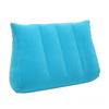 Inflatable Flocked PVC Triangle Pillow Outdoor Portable Cushion for Back Support.