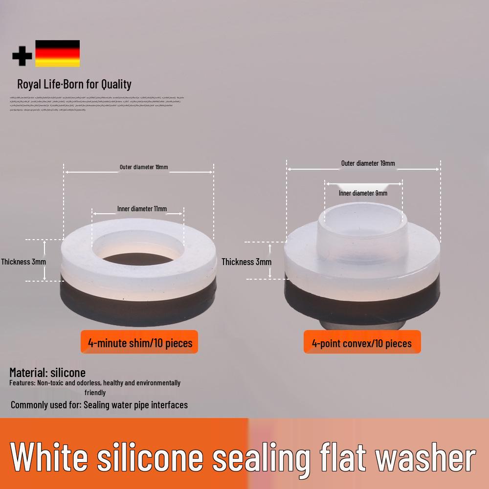 1-Inch Silicone Rubber Gasket Ring for Water Heaters and Pipes - 4-Minute Seal Flat Gasket