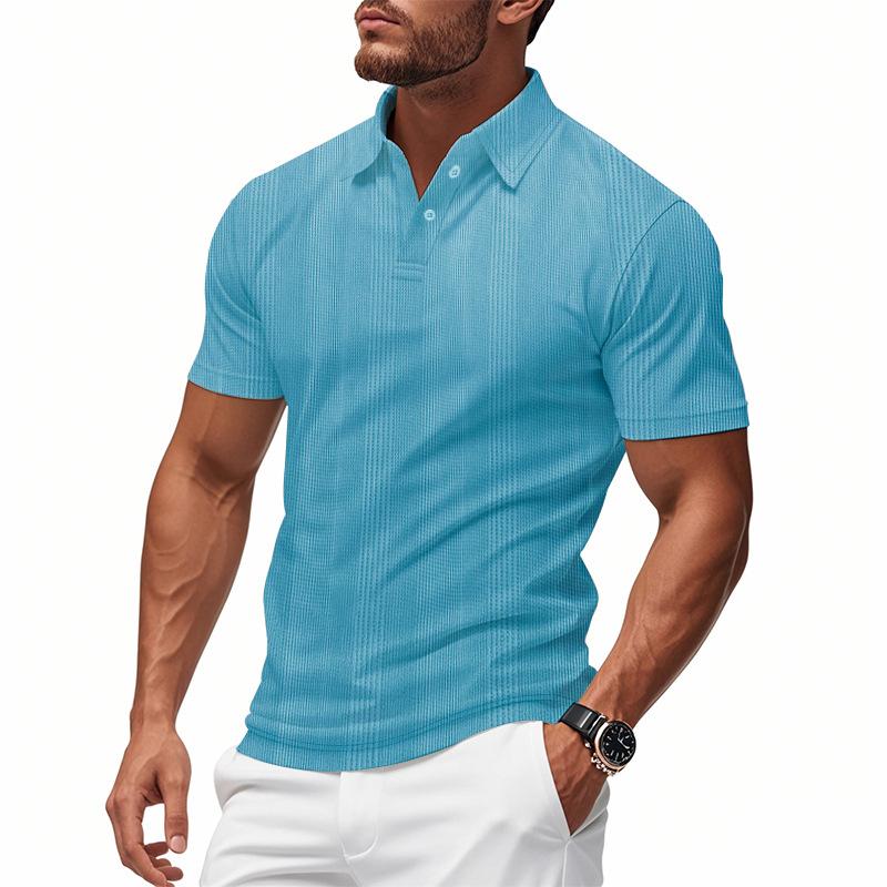 Sommer Herren Kurzarm Poloshirts Golfshirts Mode Business Casual Herren Tops T-Shirts Polo