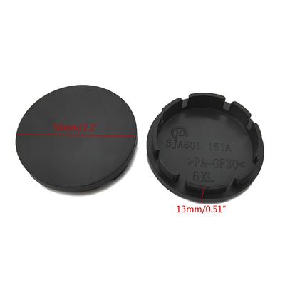 4er-Set schwarze/silberne 56-mm-Radnabenkappen aus ABS für Felgen, universelle Fahrzeugdekoration.