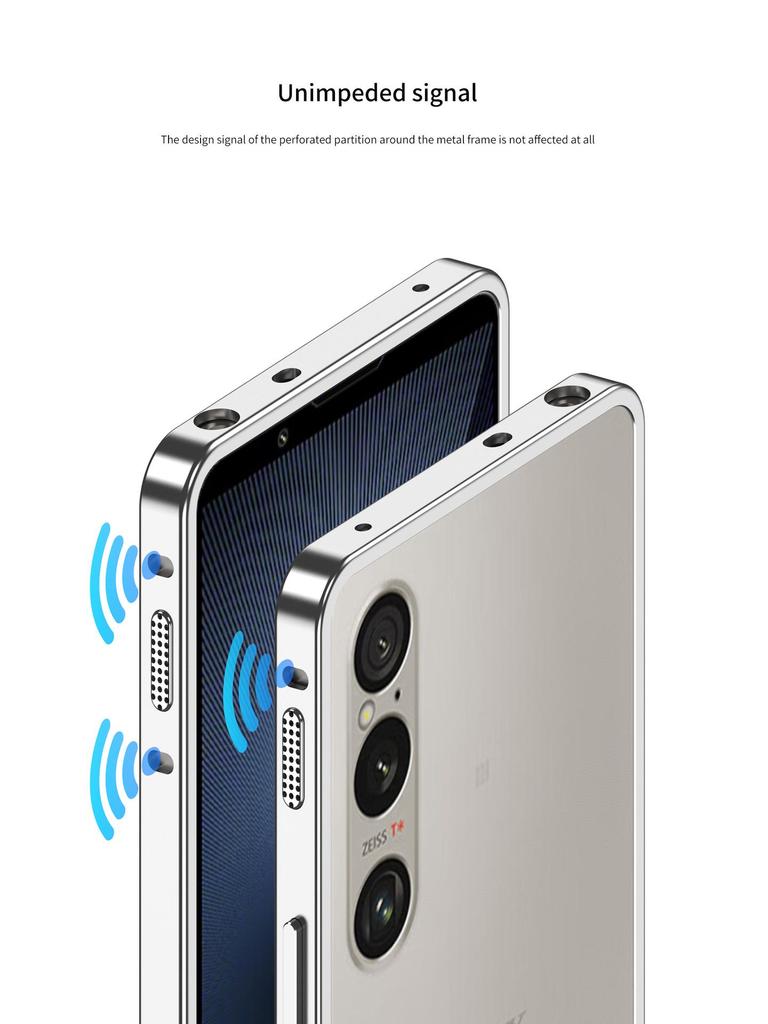 Kovové pouzdro s přezkou pro odvod tepla pro Sony Xperia 1VII/1VI - Odolné proti pádu, design Supercar