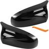 2x For BMW E70 X5 2007-2013 E71 X6 2008-2013 Gloss Black Side Wing Rearview Mirror Cover Cap Accessories 51162182697 51162182698
