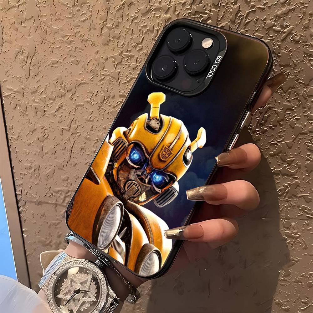 Transformers Phone Case for iphone 17 16 15 14 13 11 12 Pro Max Xr X Air Plus black silver hard shell Cover