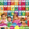 YIYDONG 40 Pcs Spanish Alphabet Line Bulletin Board Set Alphabet for Classroom Wall ABC Spanish Posters for Classroom Decor